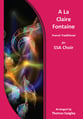 A la Claire Fontaine SSA choral sheet music cover